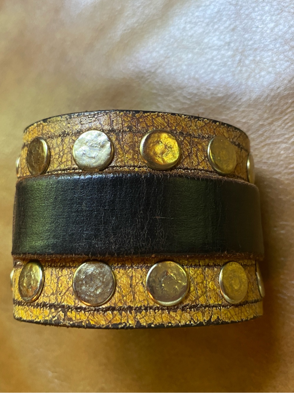 Vintage petite XXS leather cuff